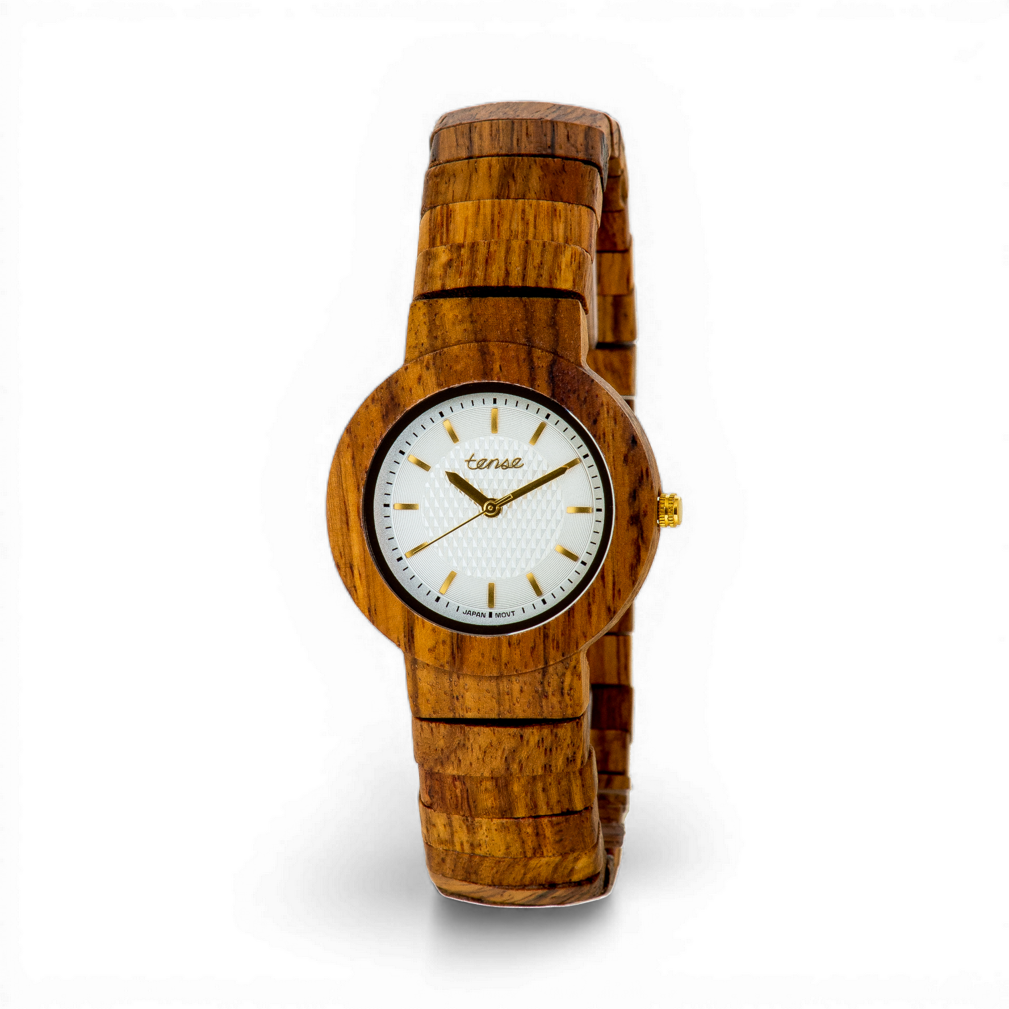 Teak/White Dial