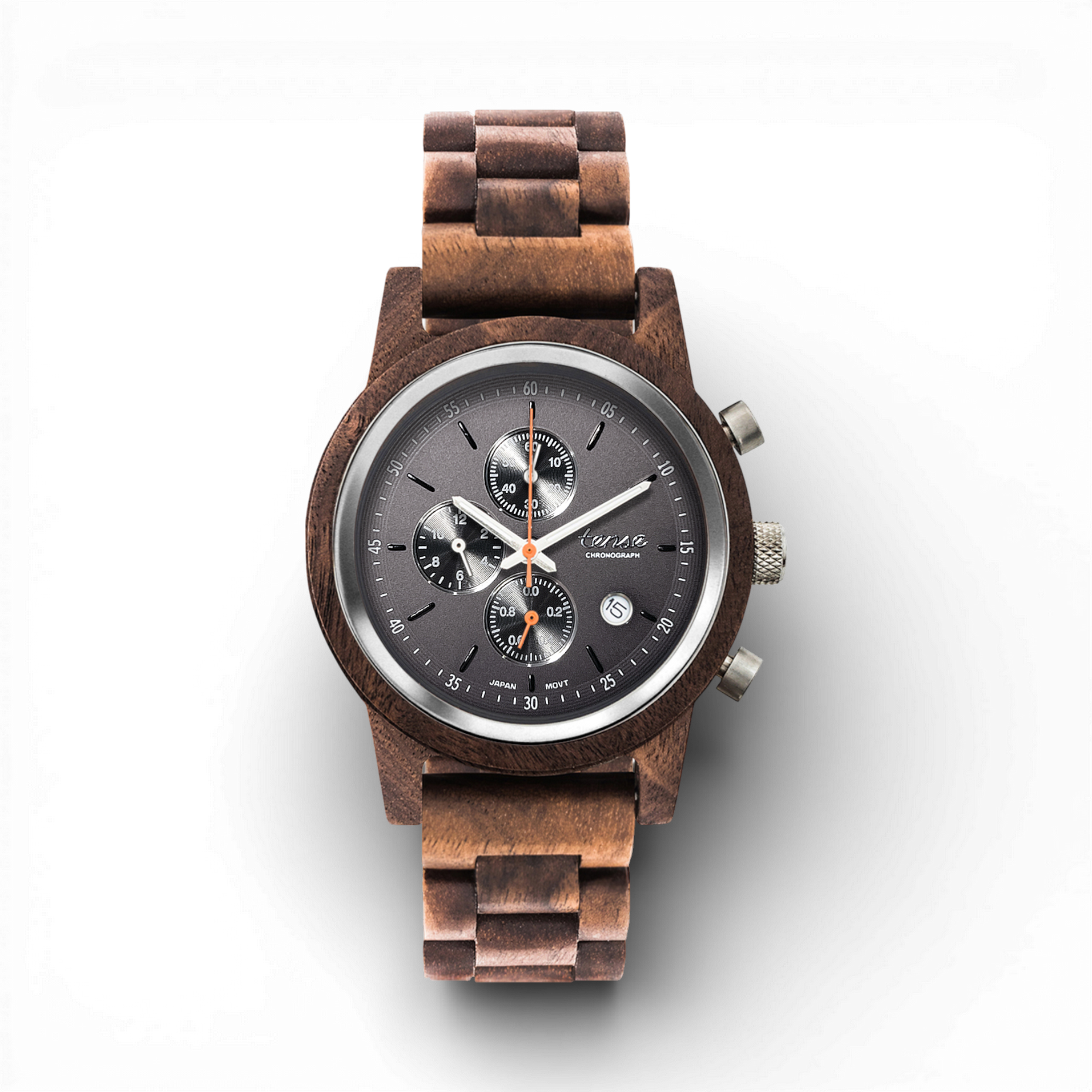 Cambridge Chrono Wooden Watch — Handmade in Canada | Tense