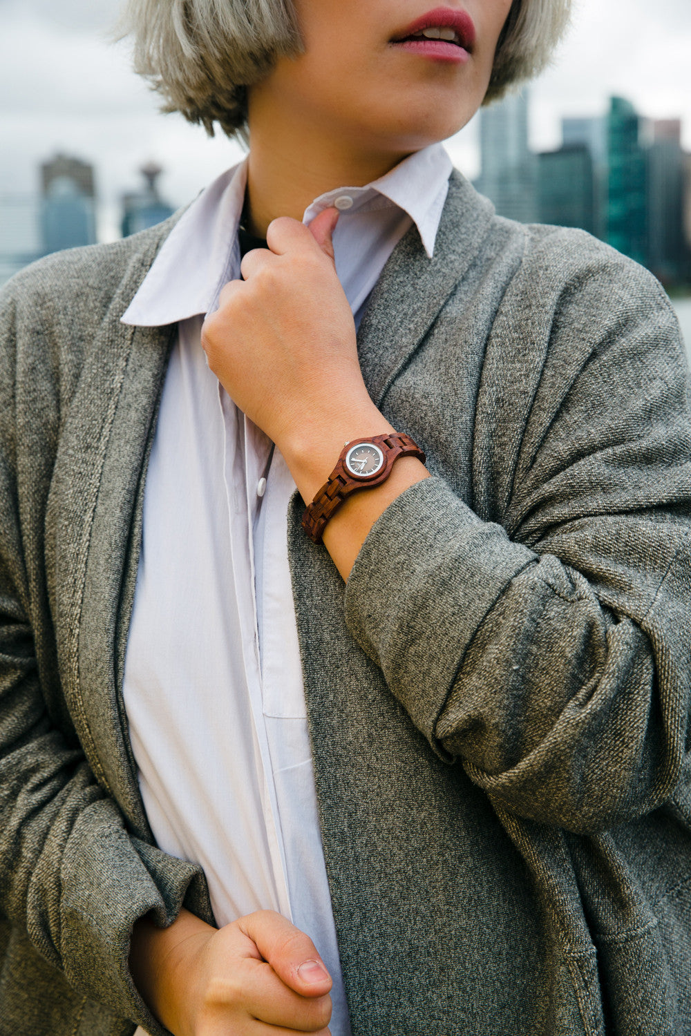 Leadwood/White Gold Dial